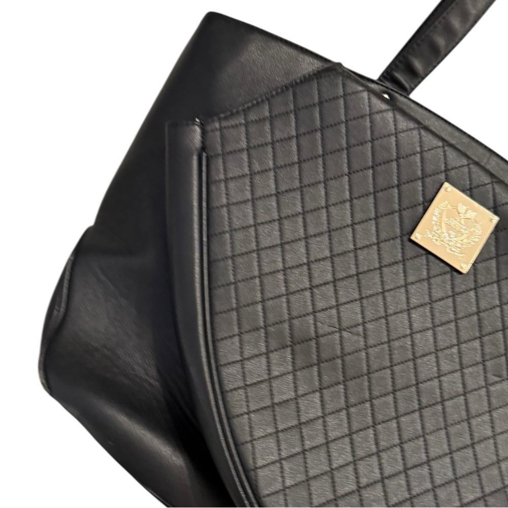 COURT COUTURE Cassanova Tennis Bag black women's leather style racket bag USTA - Picture 6 of 12